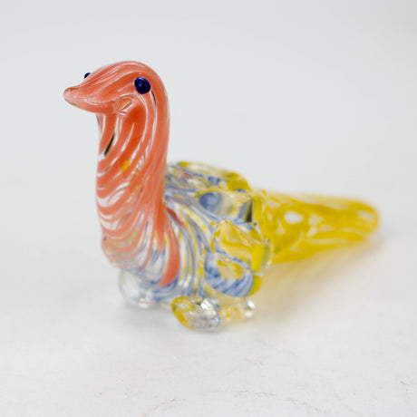 6" Animal Pipe - Dove Glass Pipe JJ Distribution