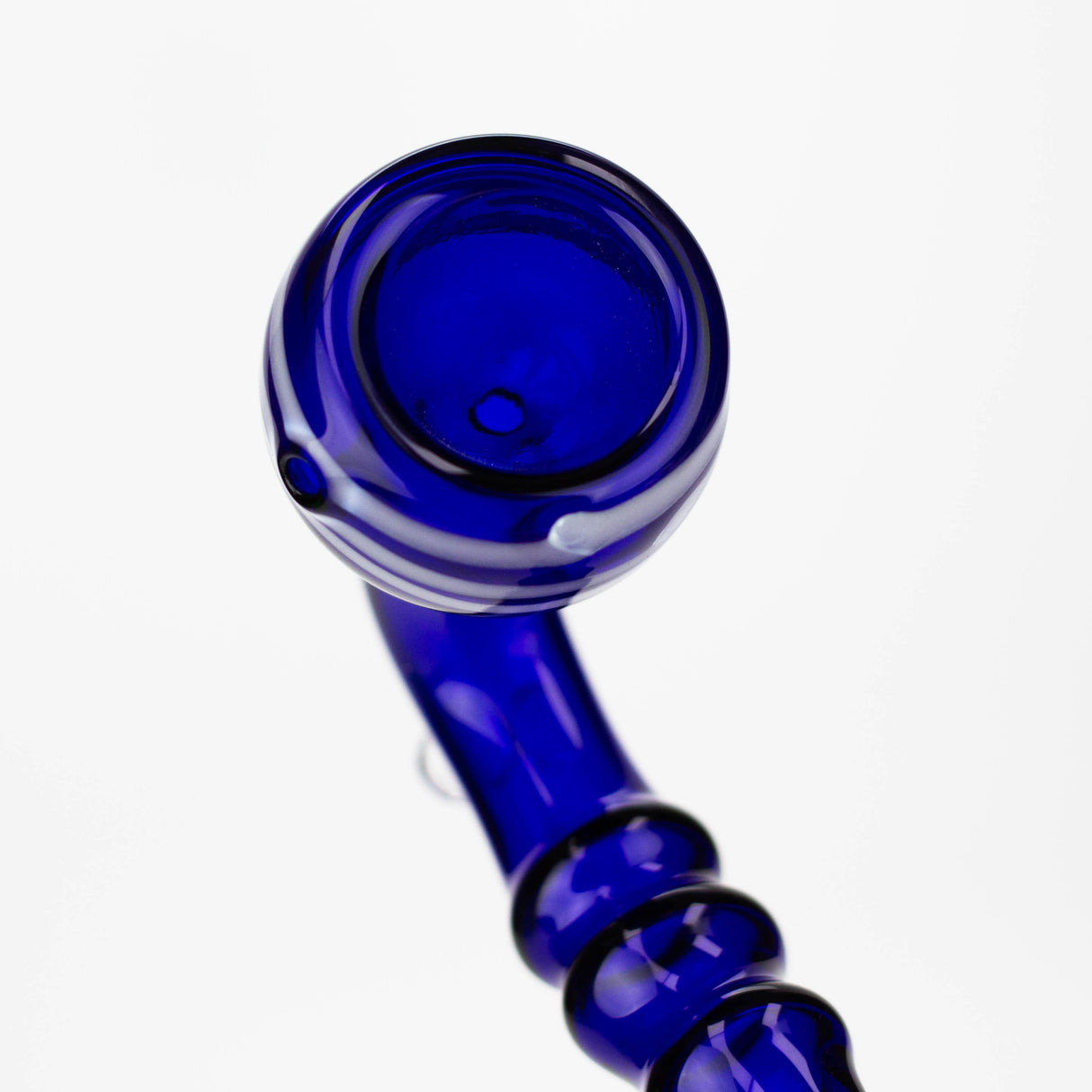8" Gandalf blue color glass hand pipe pack of 2 Glass Pipe JJ Distribution