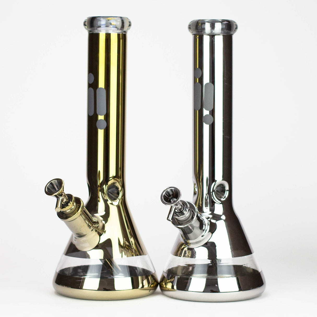 13.5" Infyniti 7 mm metallic beaker bong ( GP2041 ) Glass Bong ONE