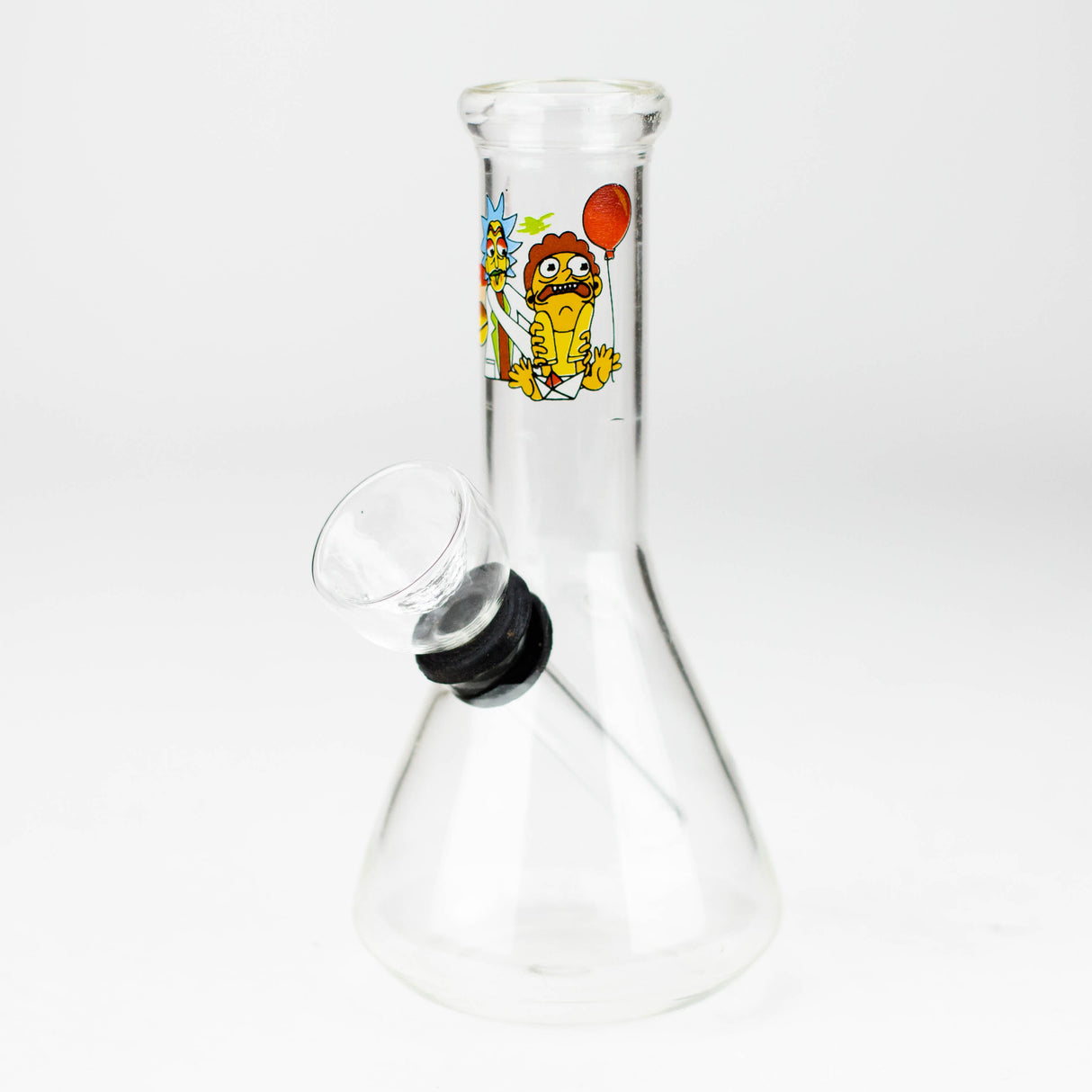 5" Conical Decal Bong - Assorted Decal design Glass Bong JJ Distribution