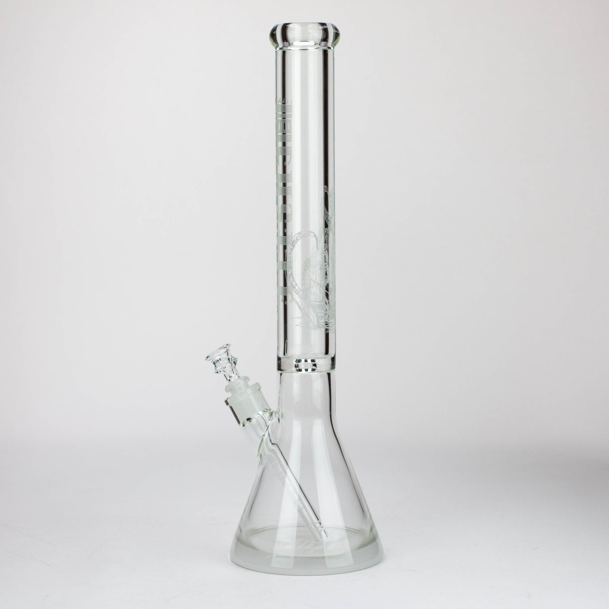 Castle Glassworks | 18" laser etched Tube Beaker Bong Glass Bong Castle Glassworks