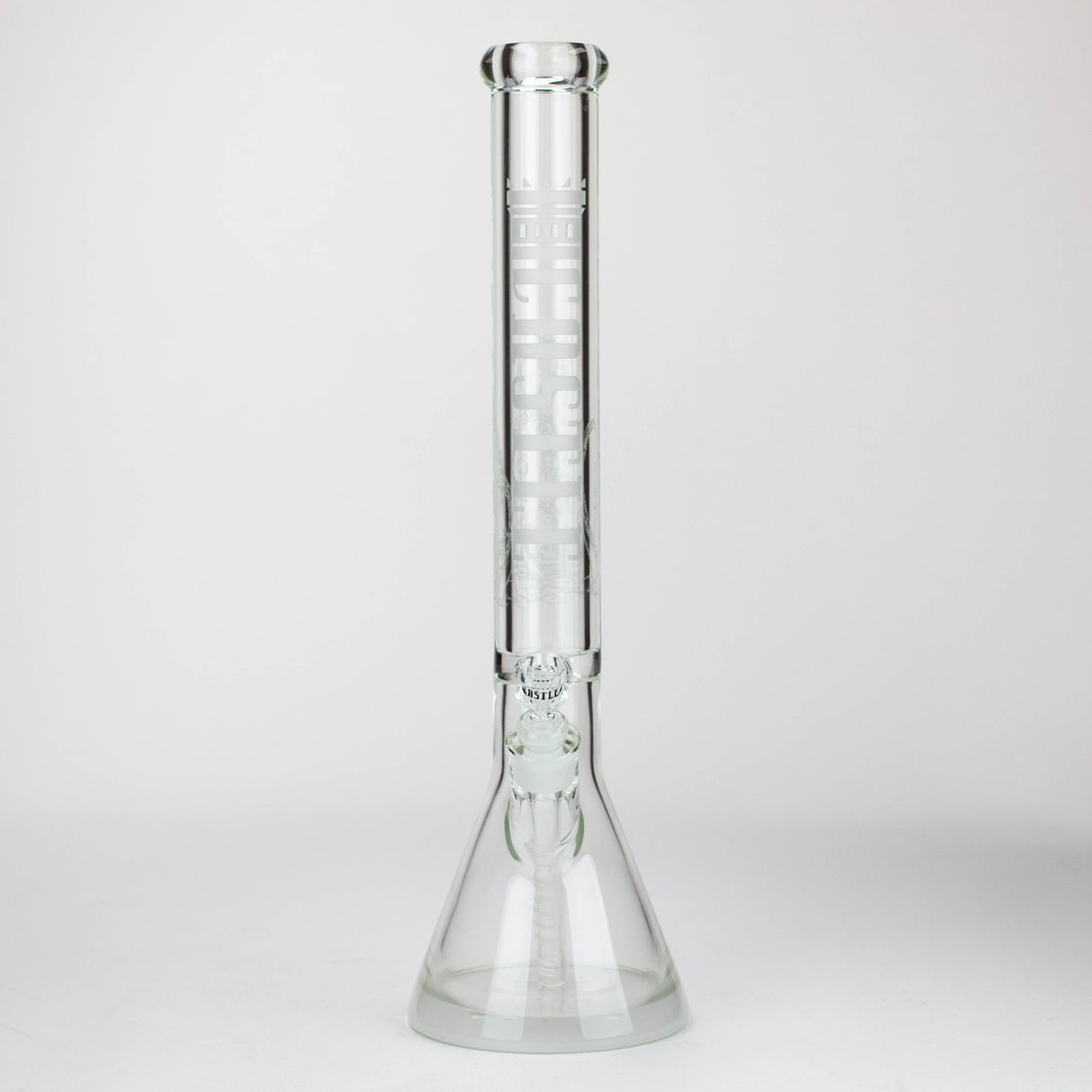 Castle Glassworks | 18" laser etched Tube Beaker Bong Glass Bong Castle Glassworks