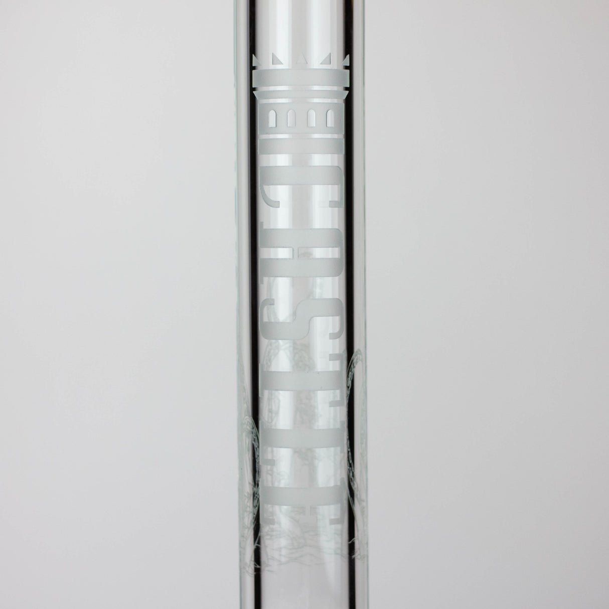 Castle Glassworks | 18" laser etched Tube Beaker Bong Glass Bong Castle Glassworks