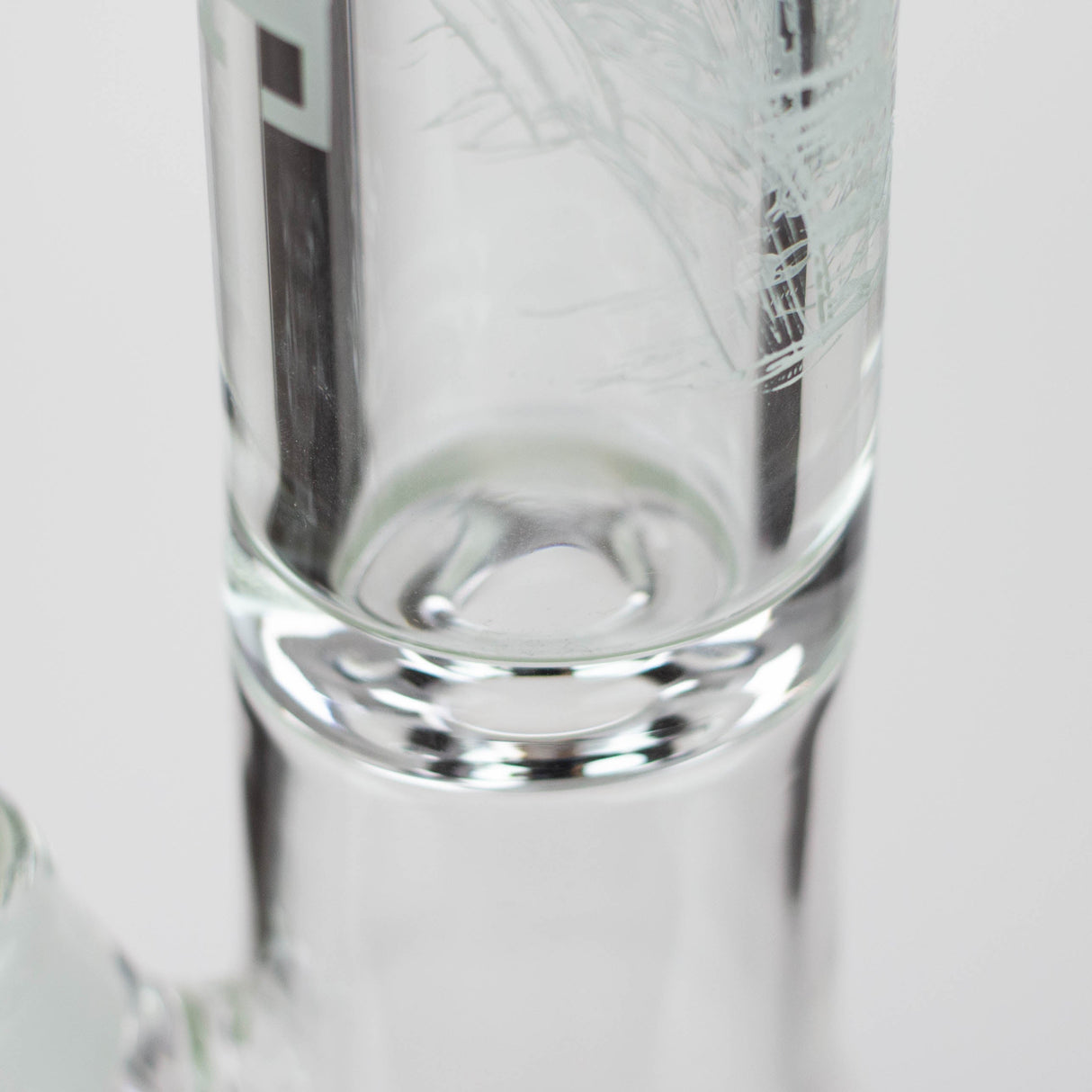 Castle Glassworks | 18" laser etched Tube Beaker Bong Glass Bong Castle Glassworks