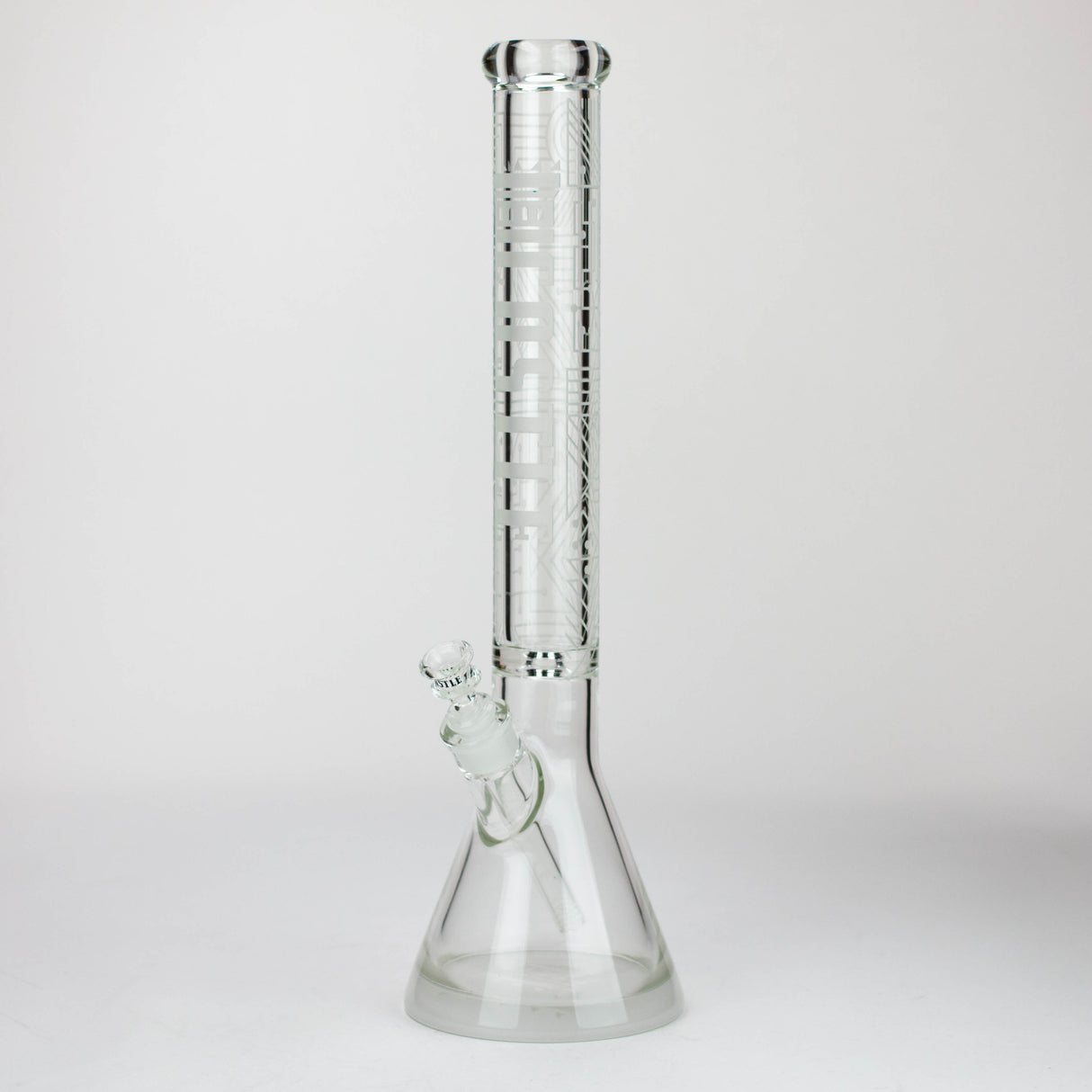 Castle Glassworks | 18" laser etched Tube Beaker Bong Glass Bong Castle Glassworks Circuit
