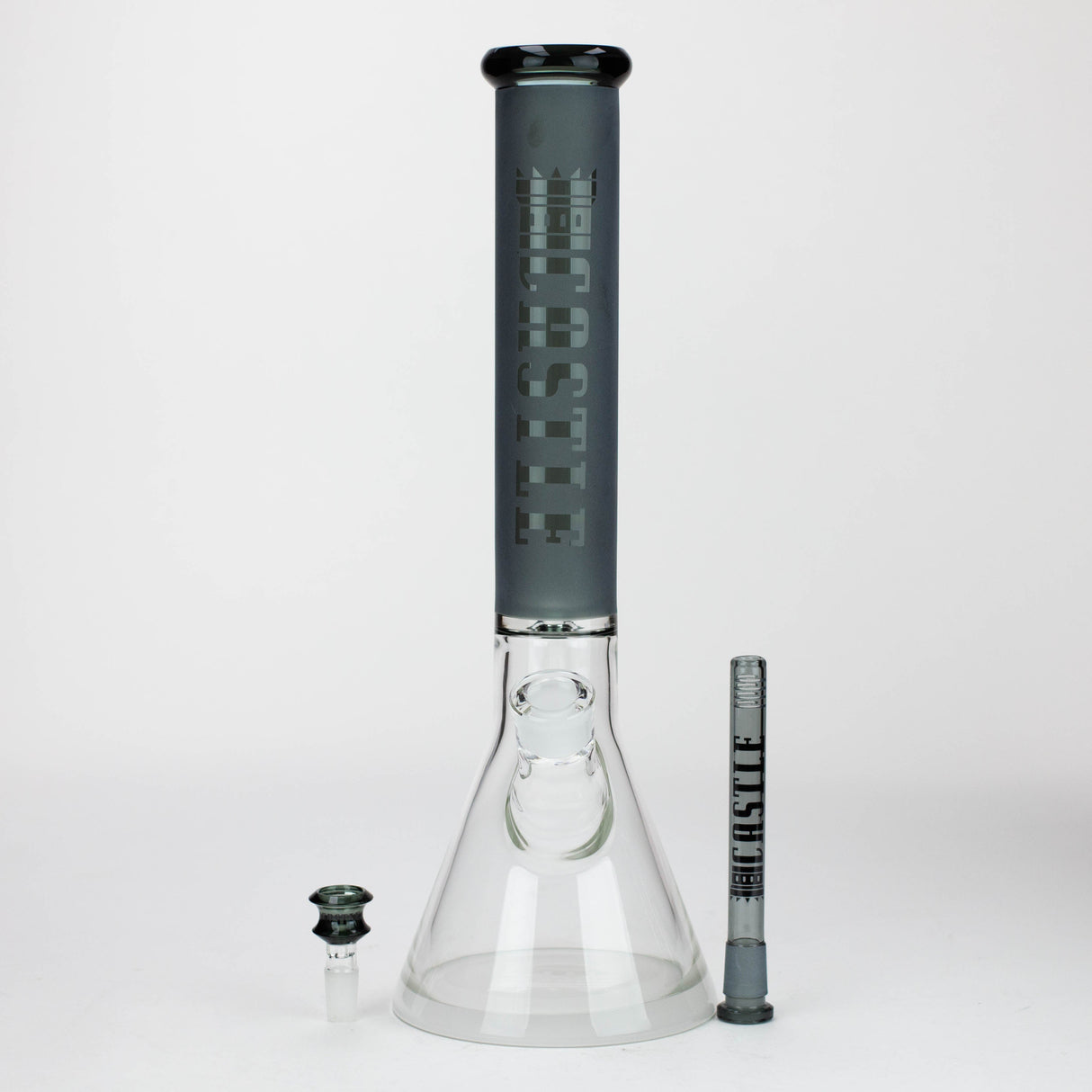 Castle Glassworks | 16" Frosted Tube Beaker Bong Glass Bong Castle Glassworks
