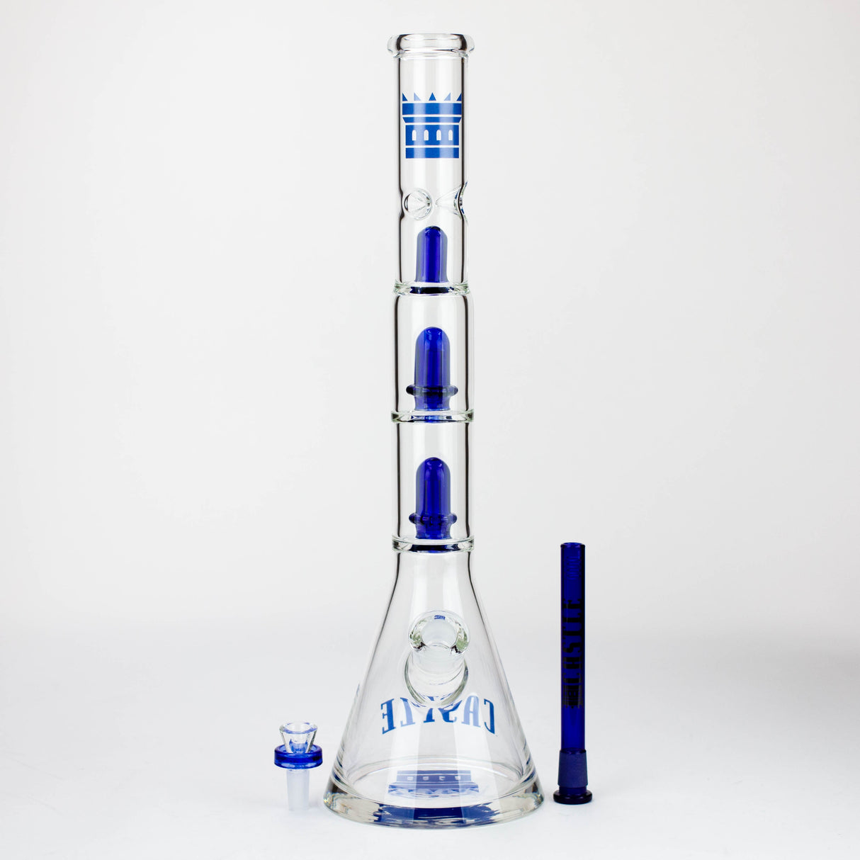 Castle Glassworks | Double Shower Glass Bong Castle Glassworks