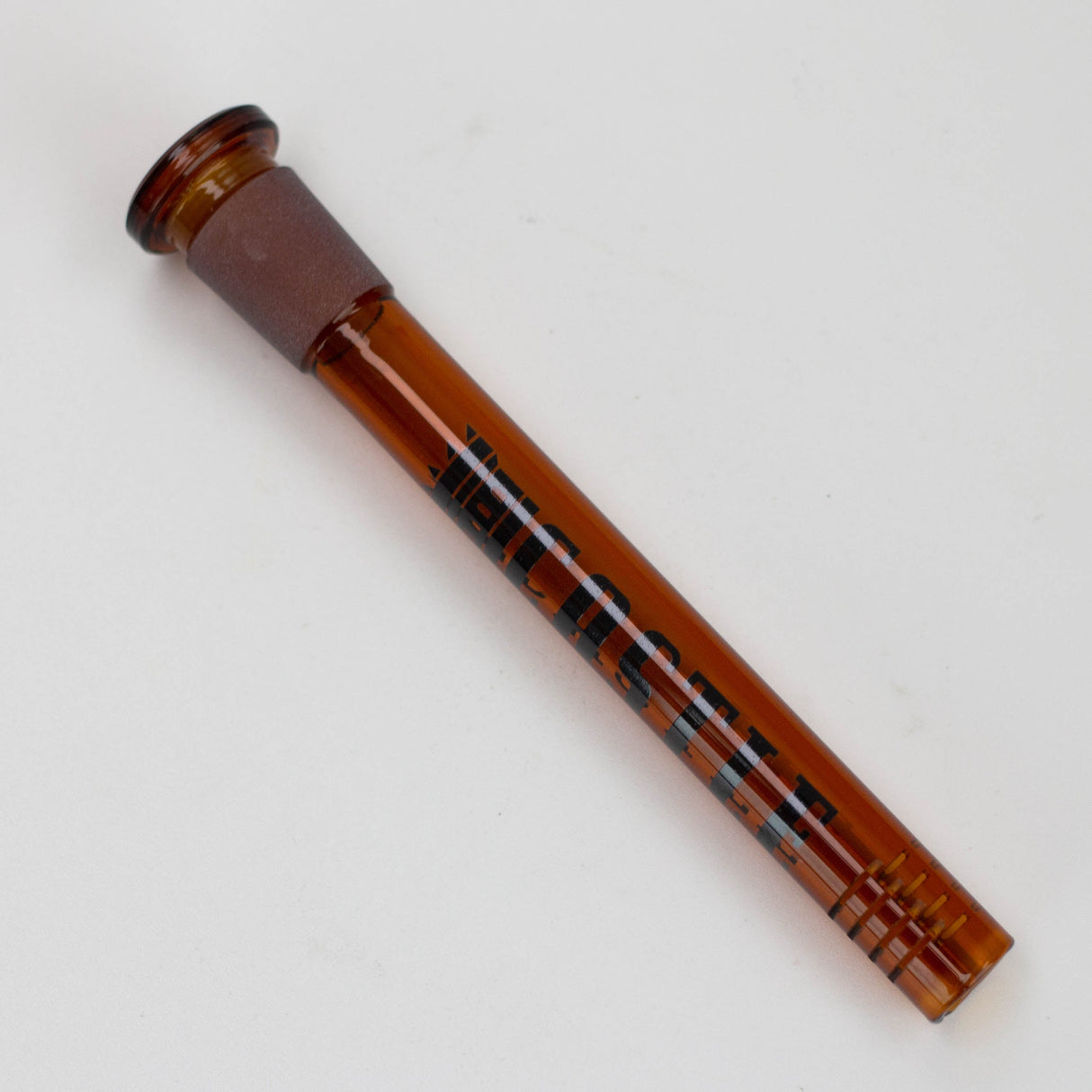 Castle Glassworks | Downstem – 8 Slit (5 in) Downstem · Bowlstem Castle Glassworks Amber