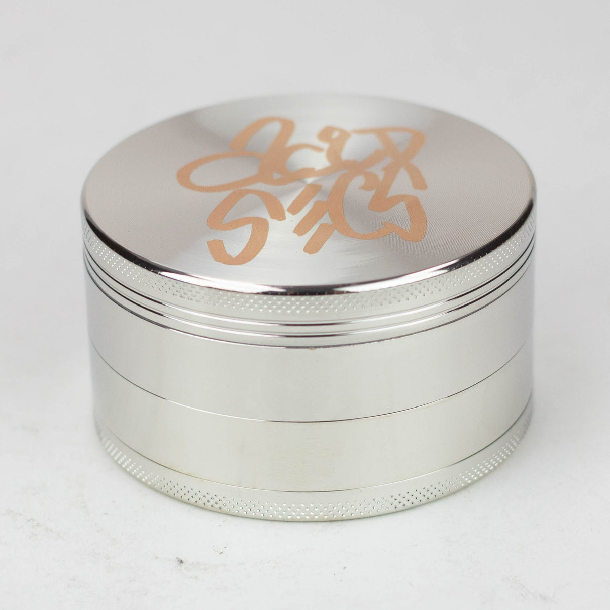 Acid Secs 75mm 4 parts metal herb grinder Regular Grinder Acid Secs Productions Inc. Silver