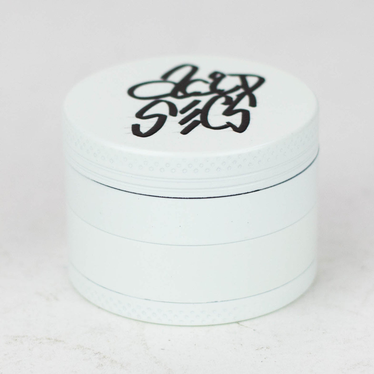 Acid Secs 4 parts 50mm Glow-in-the-Dark metal herb grinder Regular Grinder Acid Secs Productions Inc. White