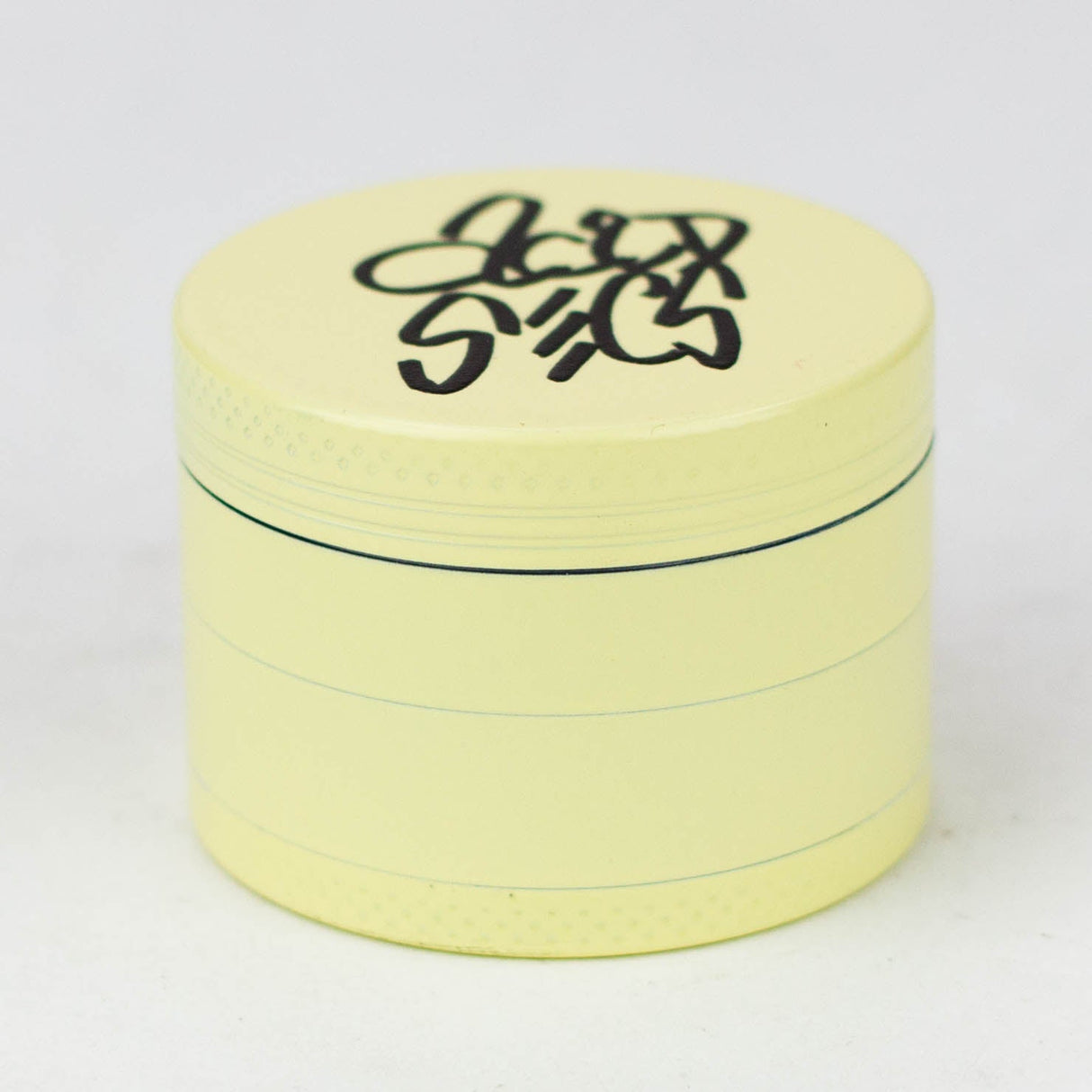 Acid Secs 4 parts 50mm Glow-in-the-Dark metal herb grinder Regular Grinder Acid Secs Productions Inc. Yellow