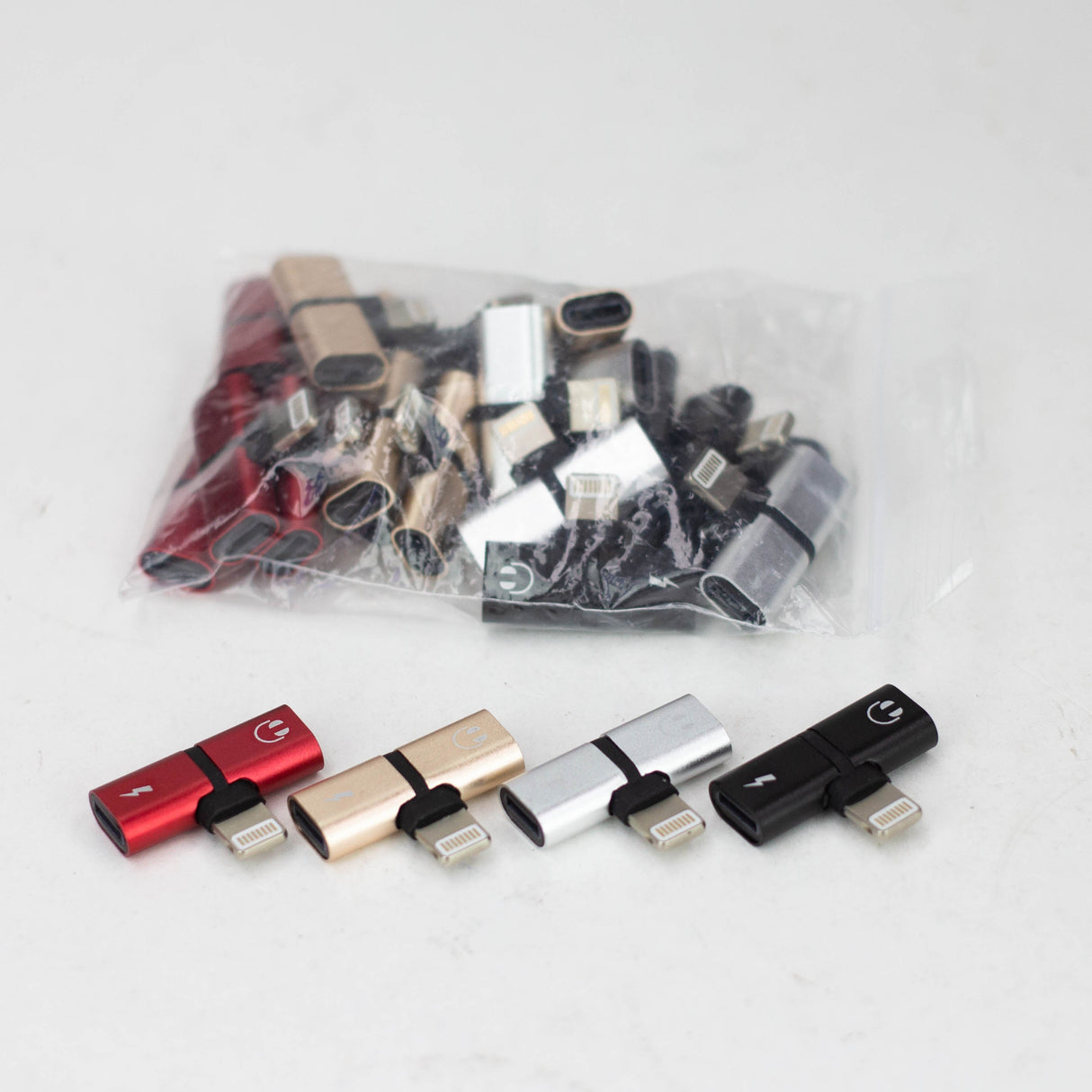 Lightning Female to Dual Lightning Male Split adapter Pack of 24 Charging Cable · Accessory JJ Distribution