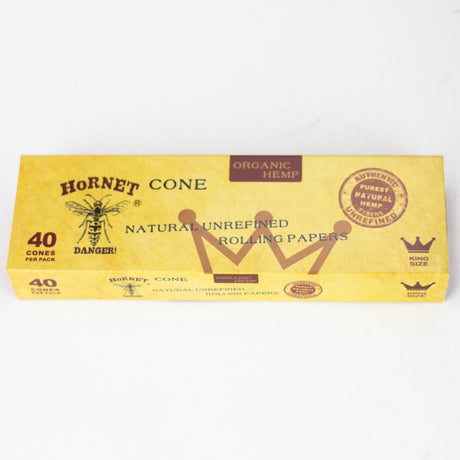 HORNET | CONE King Size - Pack of 40 Cones Pre-rolled Cone (Display Pack) 777 Smoke