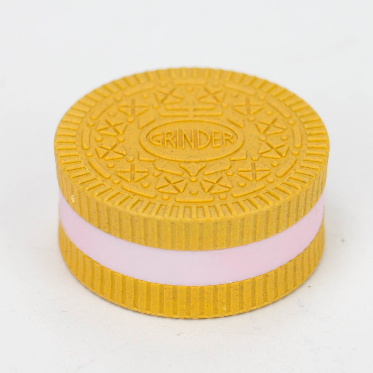 2.2" Biodegradable Oreo Grinder 2 Layers Regular Grinder BANKA Yellow