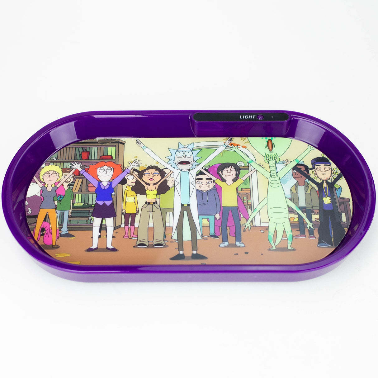 Rechargeble LED Rolling Tray Assorted designs Tray BANKA Purple
