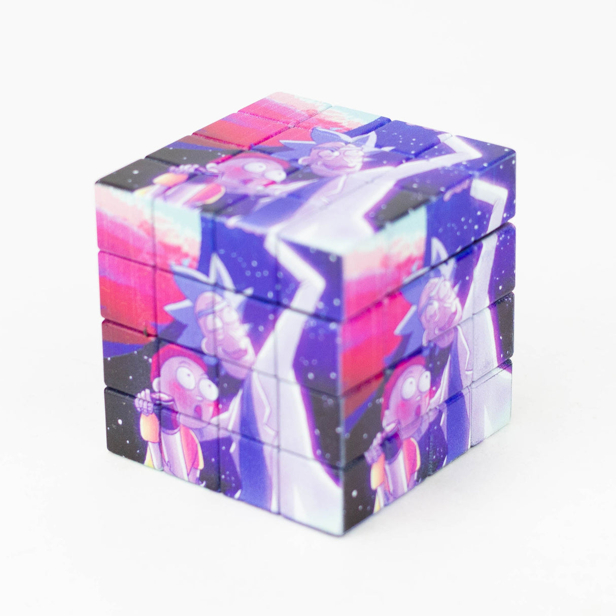 Cartoon Cube Herb Grinder - 4 Parts Regular Grinder BANKA Cartoon P