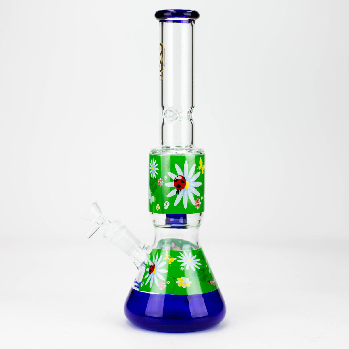 BLO | 13" Flower decal glass bong Glass Bong BANKA