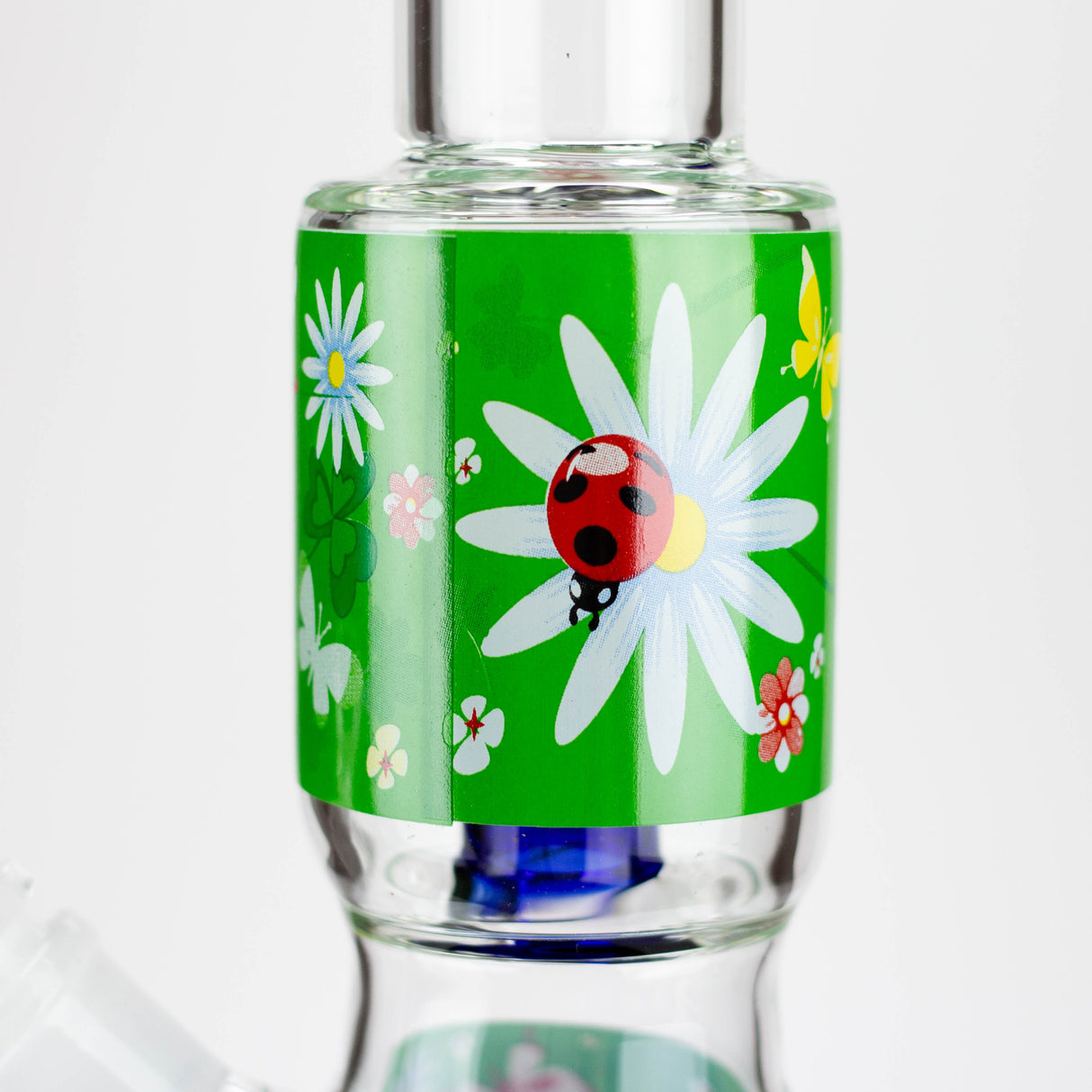 BLO | 13" Flower decal glass bong Glass Bong BANKA