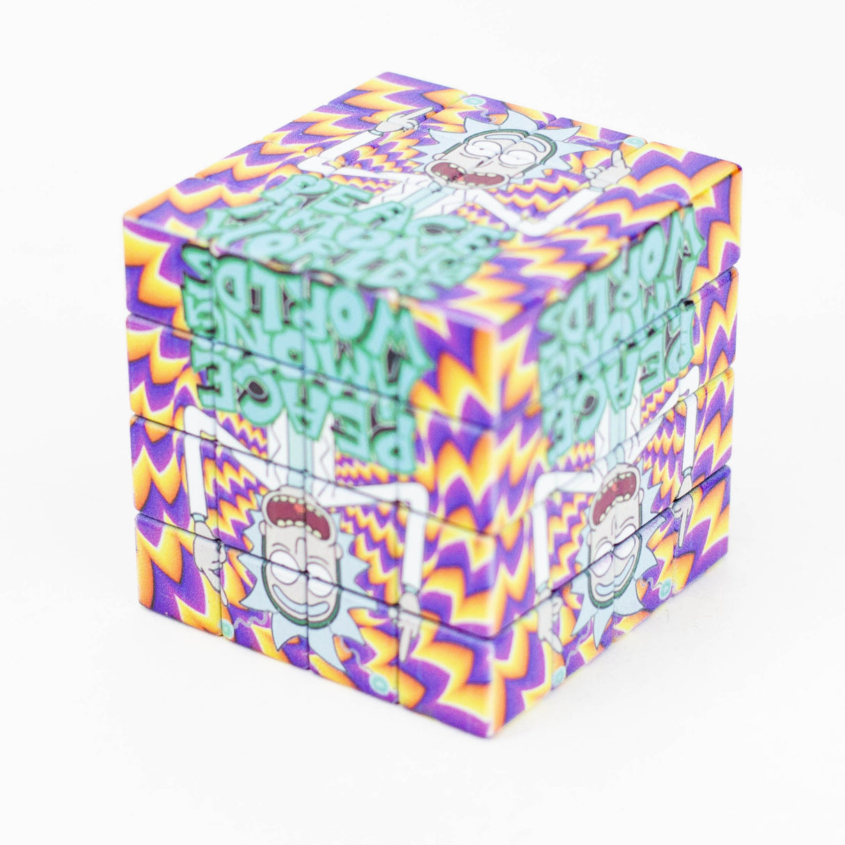 Cartoon Cube Herb Grinder - 4 Parts Regular Grinder BANKA Cartoon M