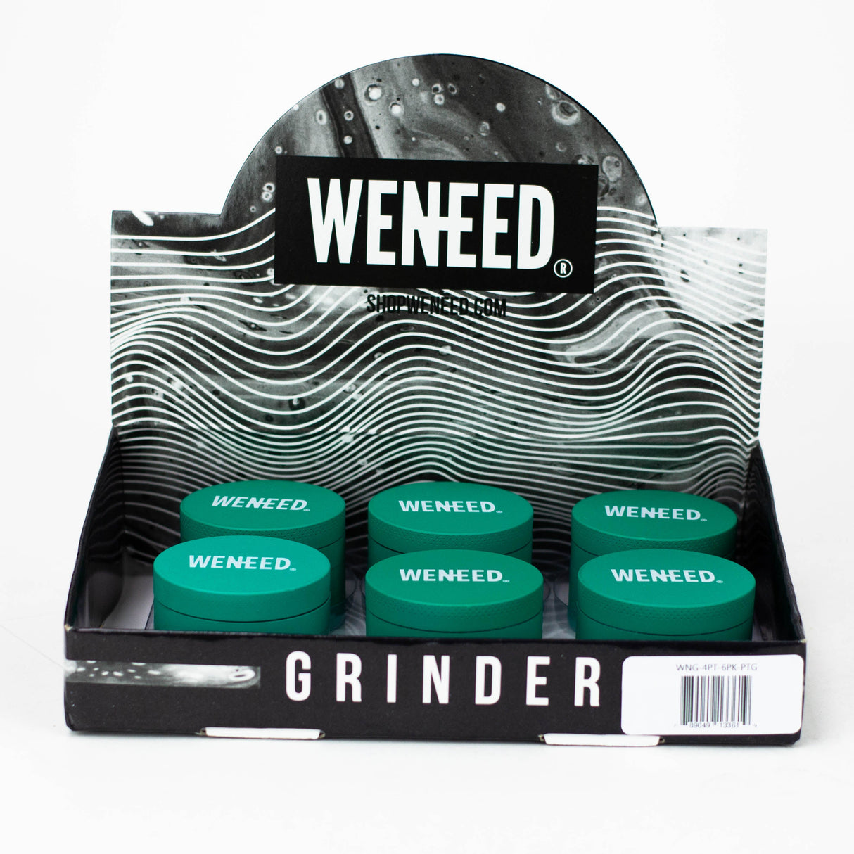 WENEED®-Pastel Grinder 4pts 6pack Display Pack WENEED® Green