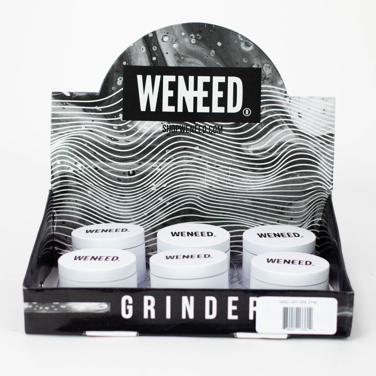 WENEED®-Pastel Grinder 4pts 6pack Display Pack WENEED® White