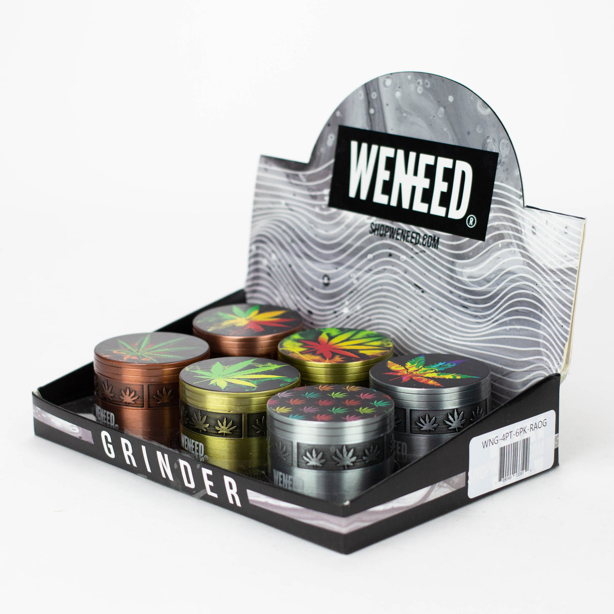 WENEED®-Rasta oracle with logo 4pts 6pack Display Pack WENEED®
