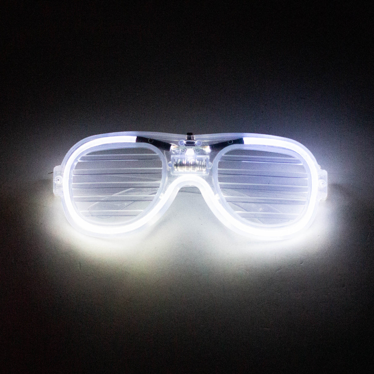 LED Neon-Color Glasses Sunglasses JJ Distribution White