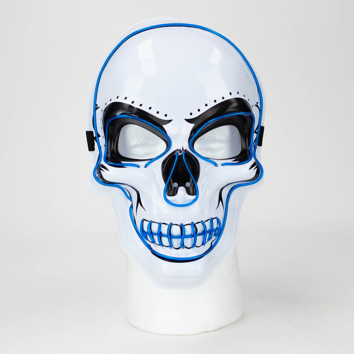 LED Neon Skull Mask for party or Halloween Costume Gadget JJ Distribution
