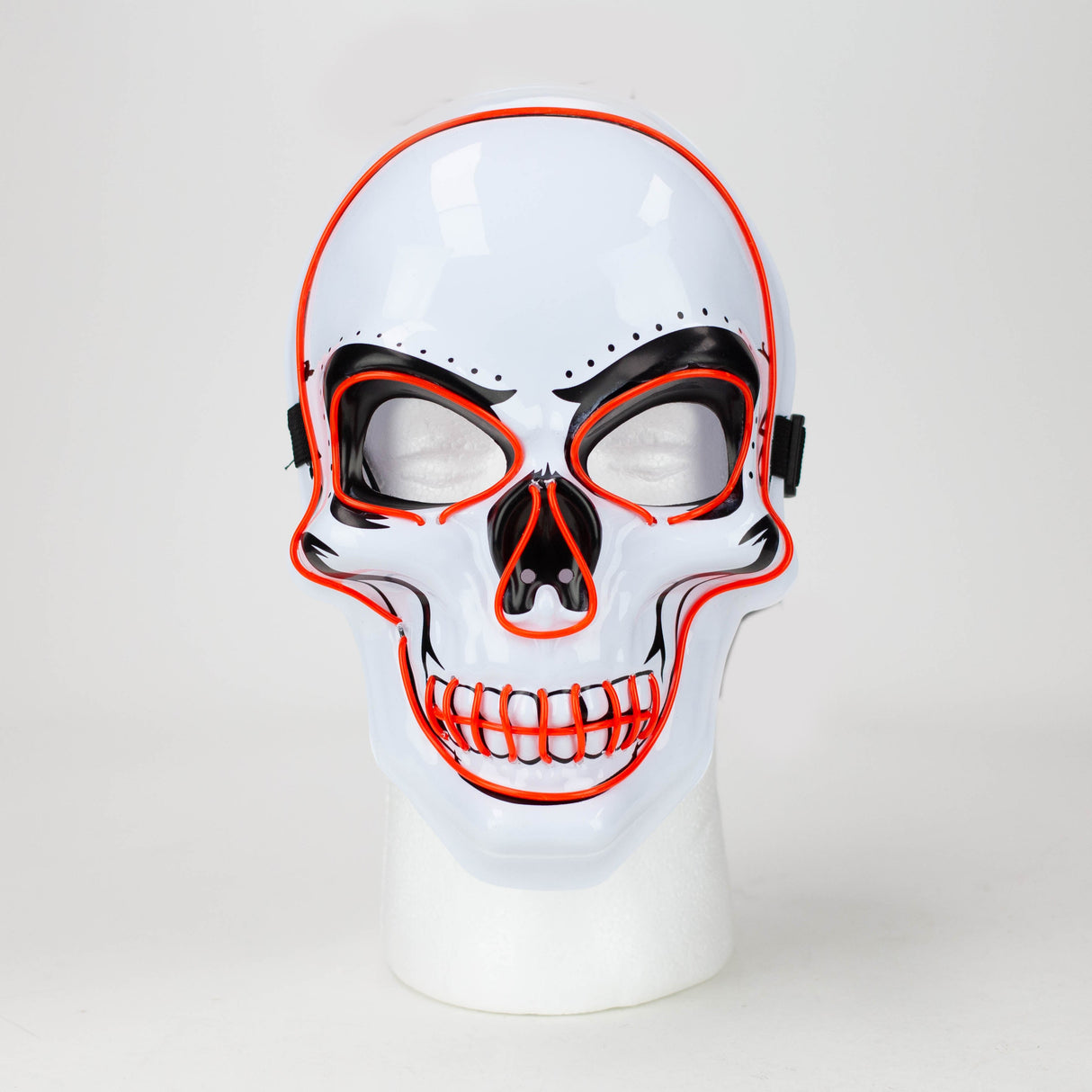 LED Neon Skull Mask for party or Halloween Costume Gadget JJ Distribution