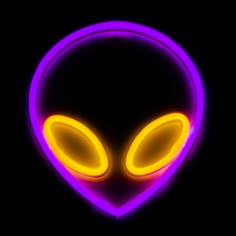 LED Neon Decoration Signs - Space Collections Flag · Sign JJ Distribution Alien Face (8.5"x8")