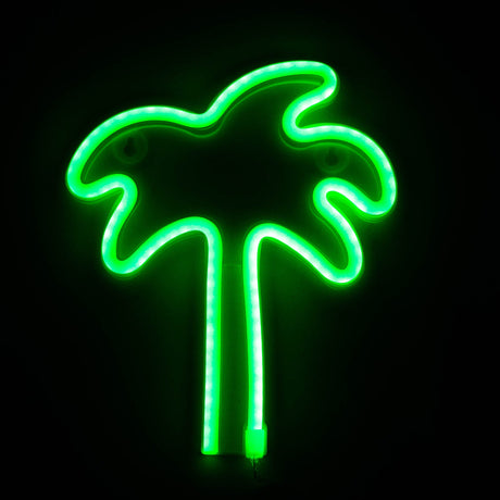 LED Neon Decoration Signs - Tree Collections Flag · Sign JJ Distribution Palm Tree (9" x 7.5")