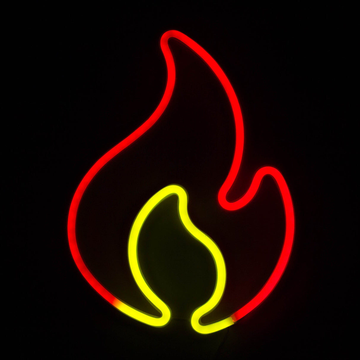 LED Neon Decoration Signs - Party Collections Flag · Sign JJ Distribution Flame (12" x 9")