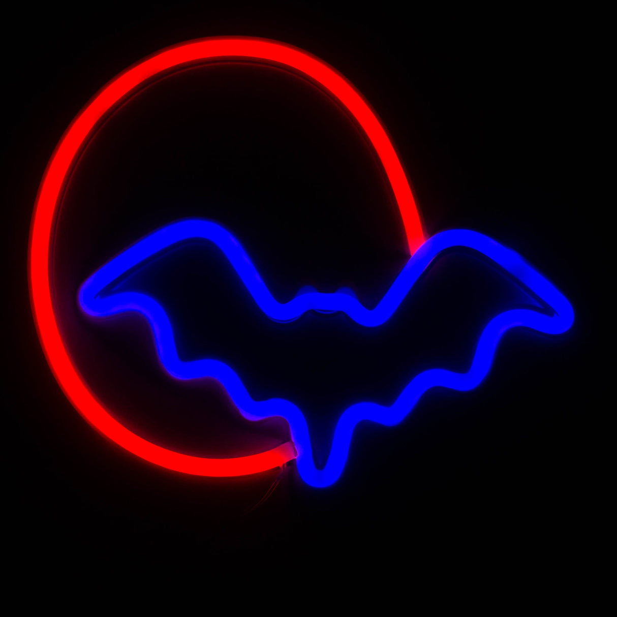 LED Neon Decoration Signs - Animal Collections Flag · Sign JJ Distribution Bat in the moon (9.5"x58")