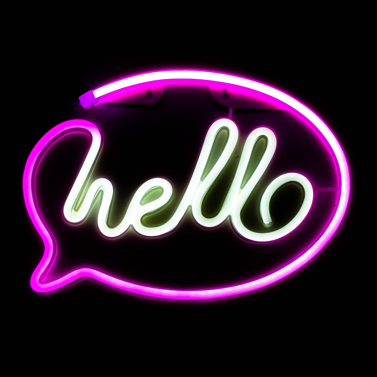 LED Neon Decoration Signs - Letters Collections Flag · Sign JJ Distribution hello(12" x 8")