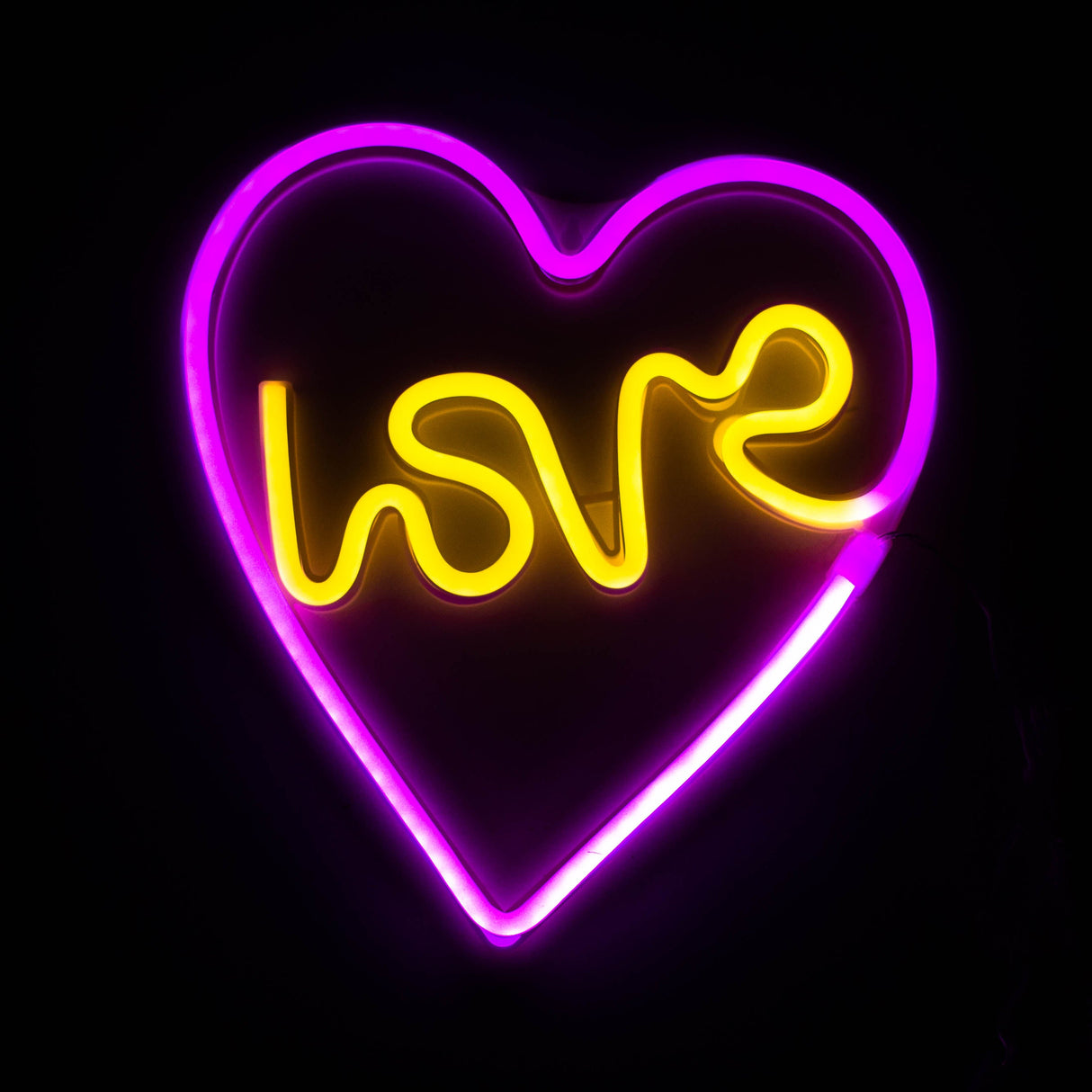 LED Neon Decoration Signs - Letters Collections Flag · Sign JJ Distribution Love (11" x 10")