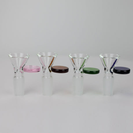 ZGlass bowl with color round handle Pack of 3 Bowl · Banger · Oil Burner 777 Smoke