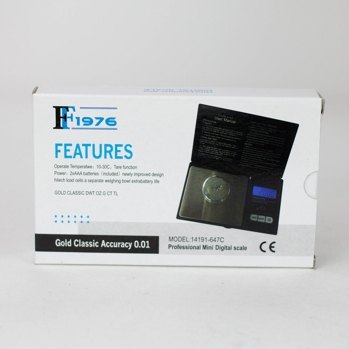 F1976 | Double Digit Accuracy Mini Scale 14191-647C Scale 777 Smoke