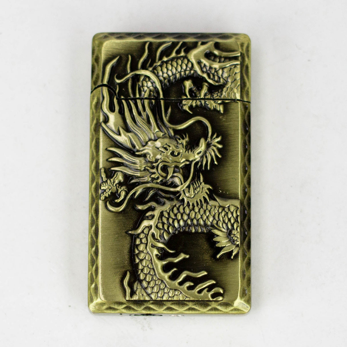 3D Dragon Design Single Flame Torch Lighter Torch 777 Smoke Brass
