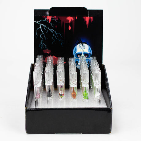 One-Hitter Glass pipe with crystal Box of 48 One Hitter 777 Smoke