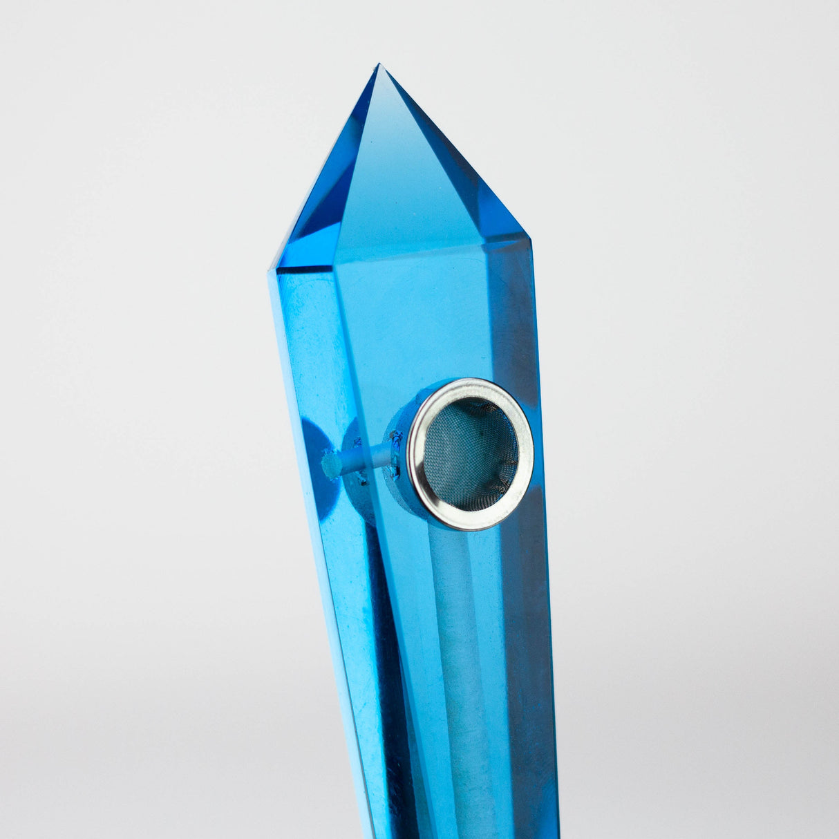 Acid Secs | Transparent Crystal Pipe with Choke Quartz · Stone Pipe Acid Secs Productions Inc.