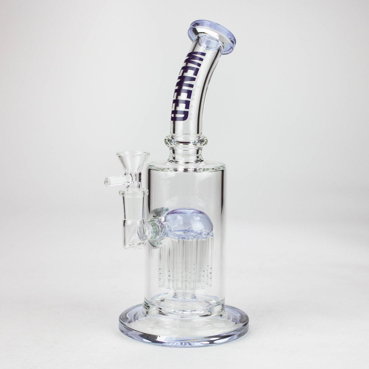 WENEED®-10" WENEED Original Tree Perc Water Pipe Glass Rig WENEED® White (Purple)
