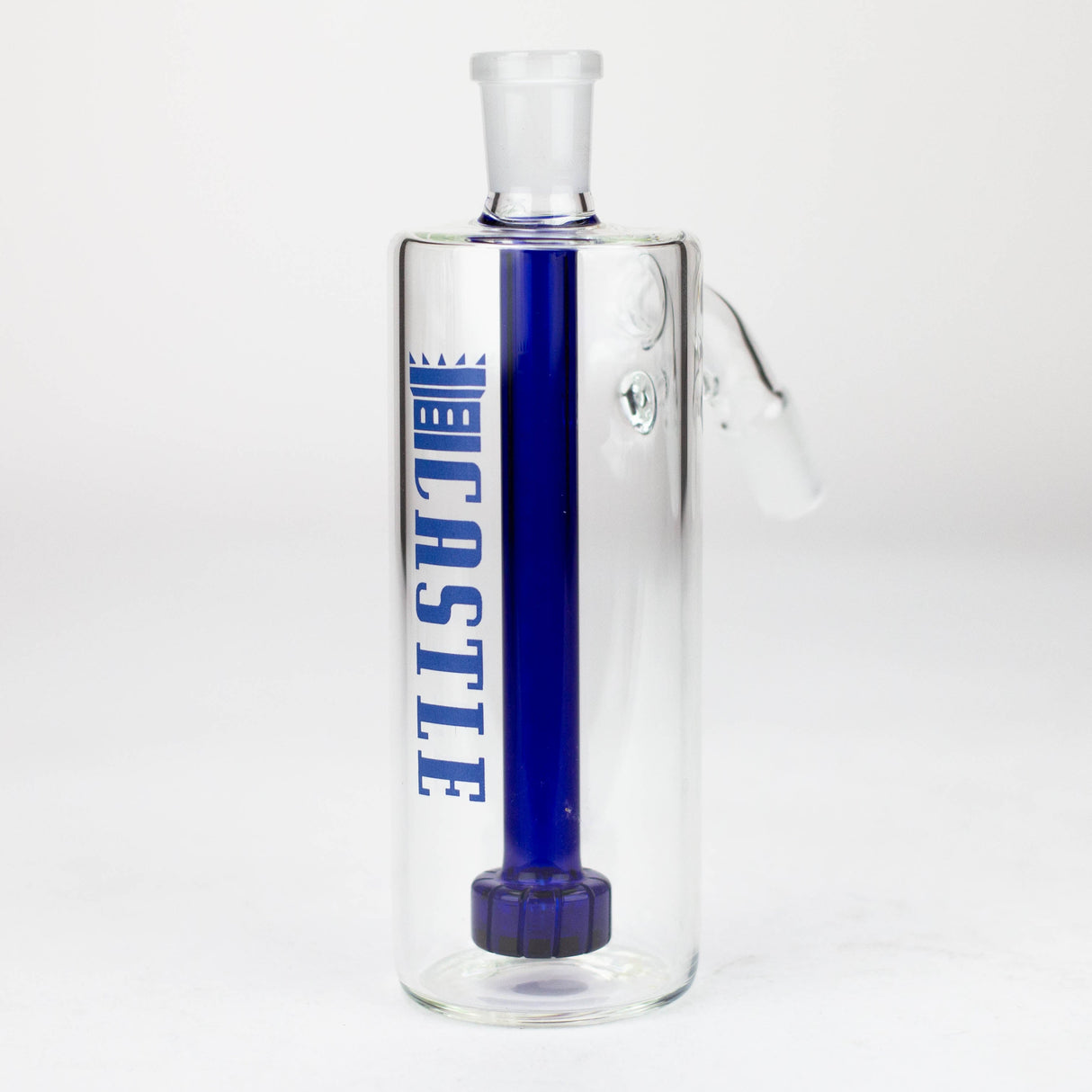 Castle Glassworks | Ash Catcher – Showerhead Ashcatcher · Percolator · Filter · Mouthpiece Castle Glassworks Blue