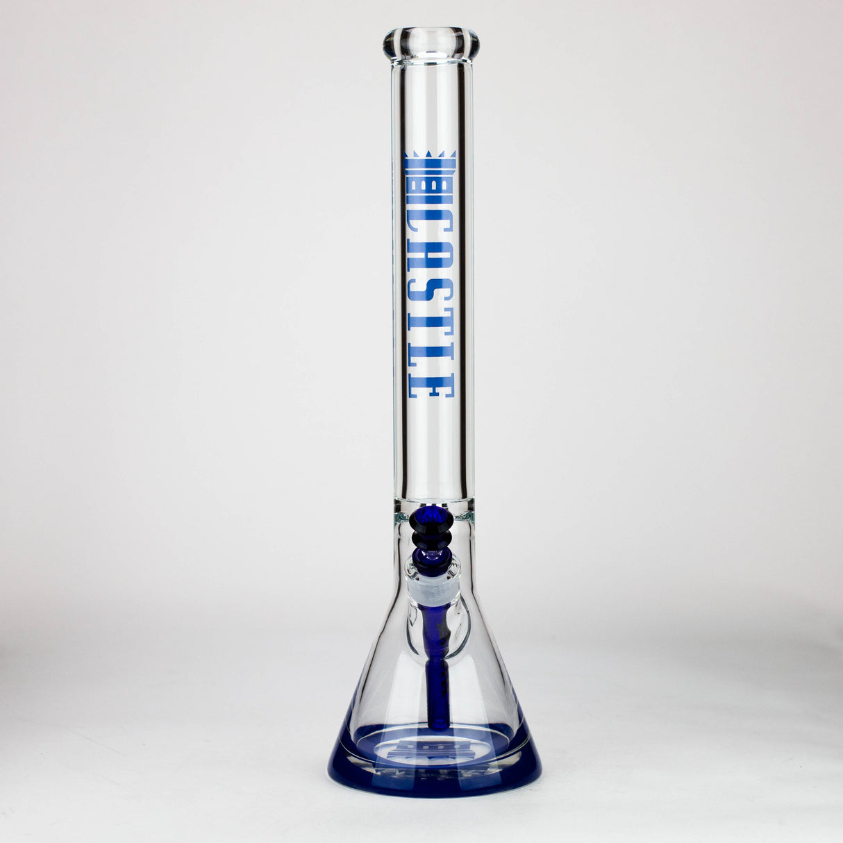 Castle Glassworks | 18" Beaker 9mm Glass bong – Color Logo Glass Bong Castle Glassworks
