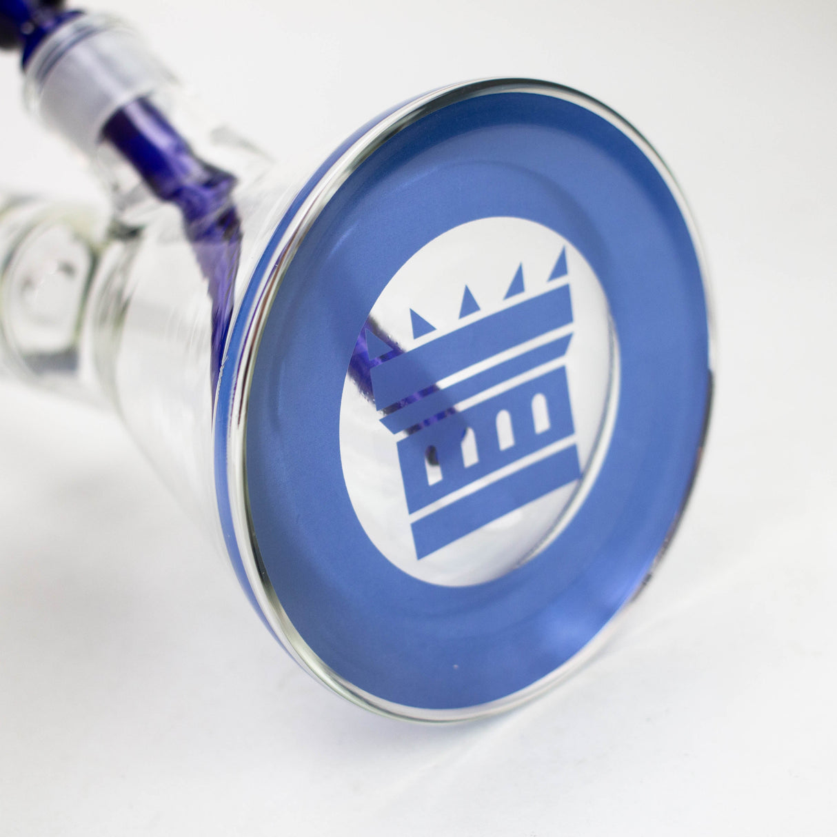 Castle Glassworks | 18" Beaker 9mm Glass bong – Color Logo Glass Bong Castle Glassworks