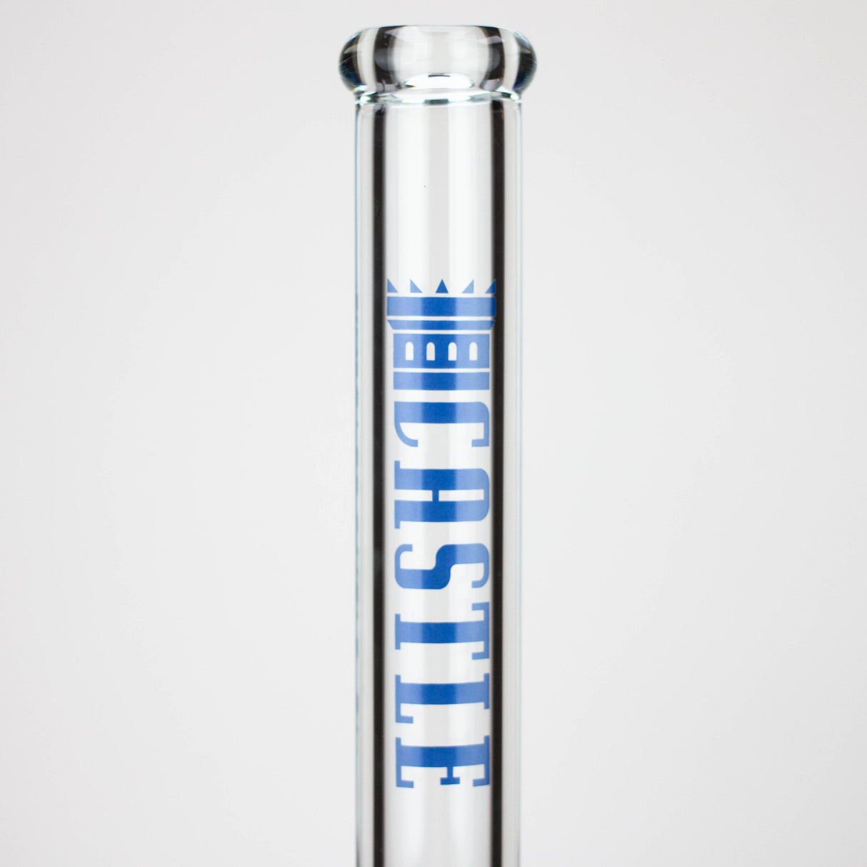 Castle Glassworks | 18" Beaker 9mm Glass bong – Color Logo Glass Bong Castle Glassworks
