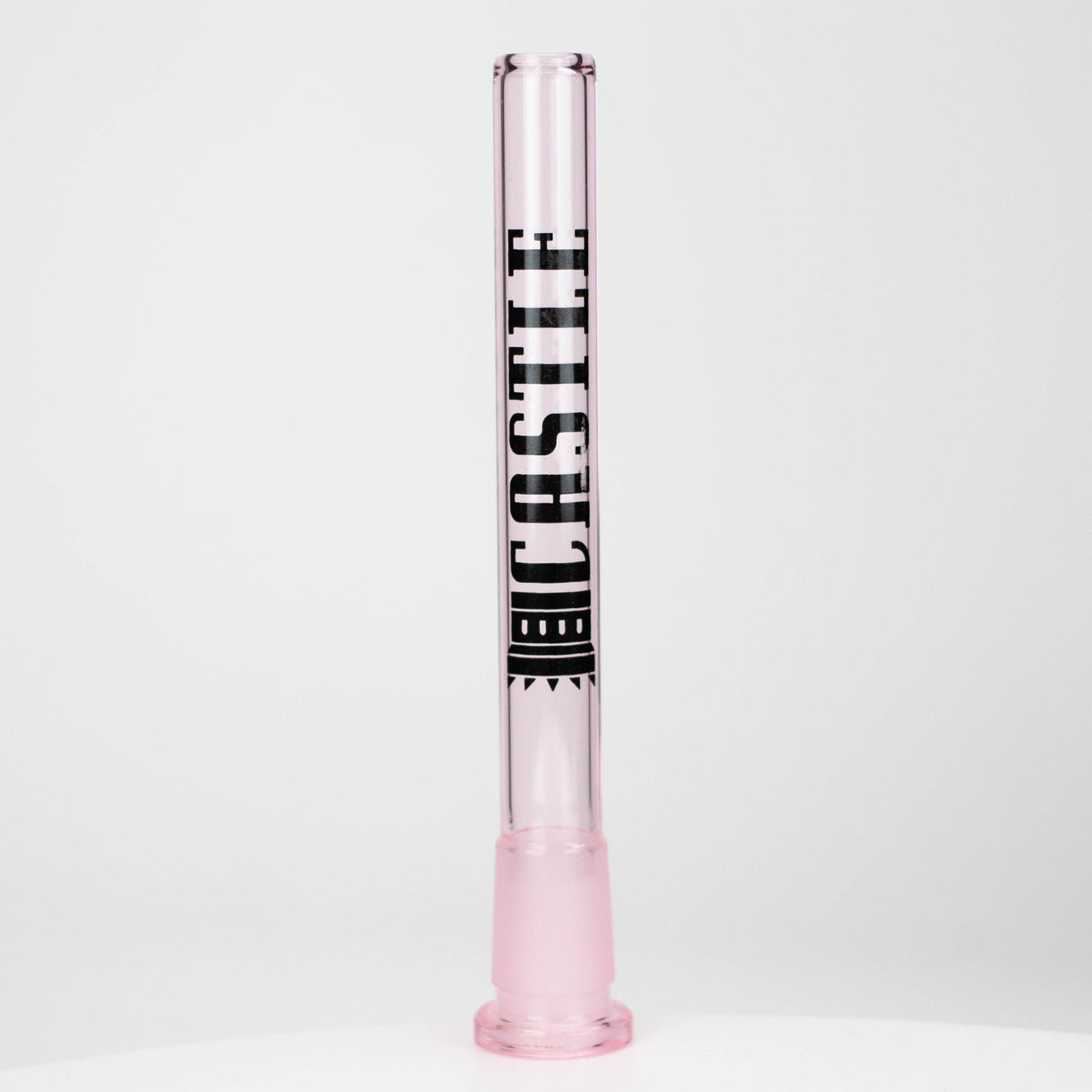 Castle Glassworks | Downstem – Straight (6 in) Downstem · Bowlstem Castle Glassworks Pink