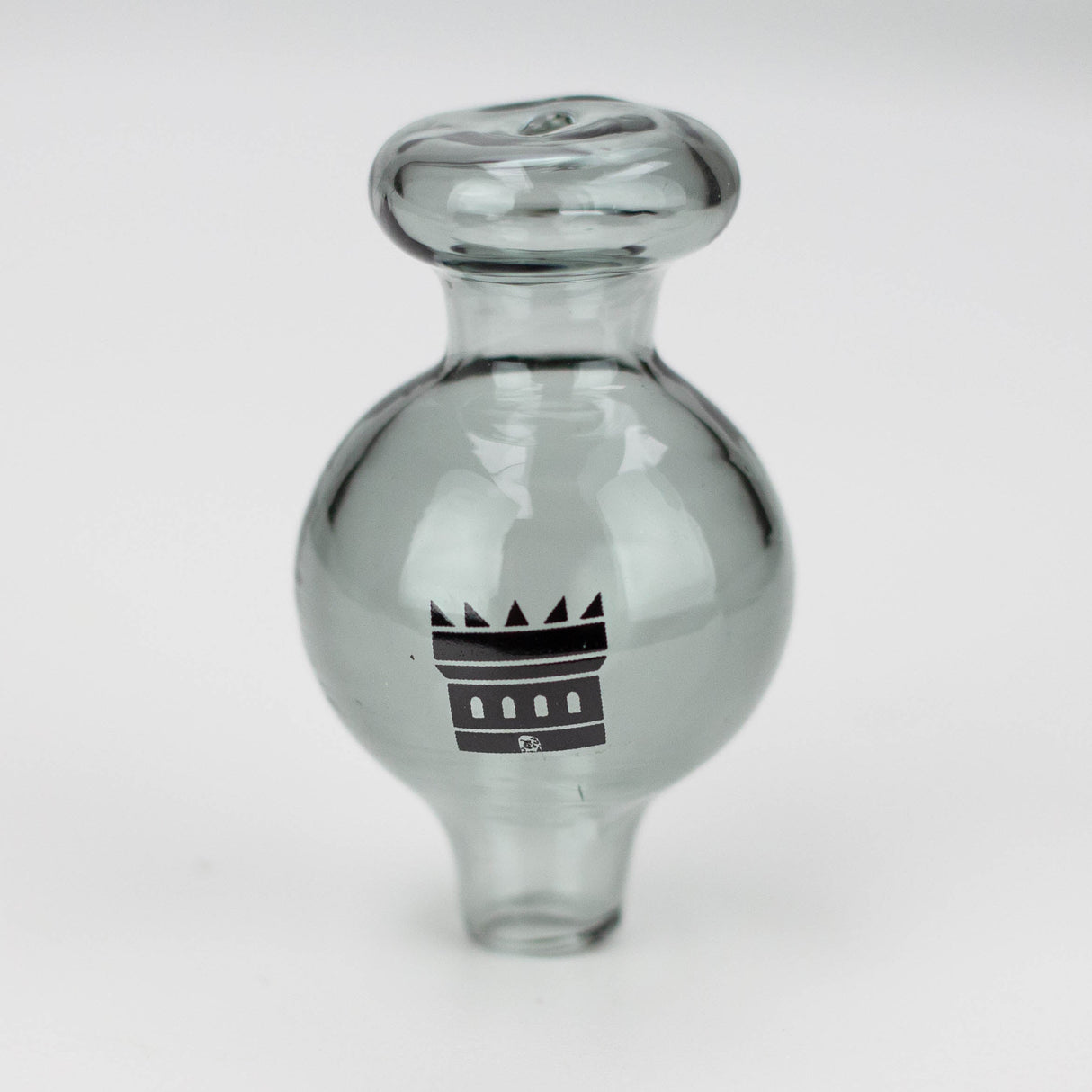 Castle Glassworks | Bubble Cap – Colored Cap · Dabber · Insert · Clip · Nail Castle Glassworks Grey
