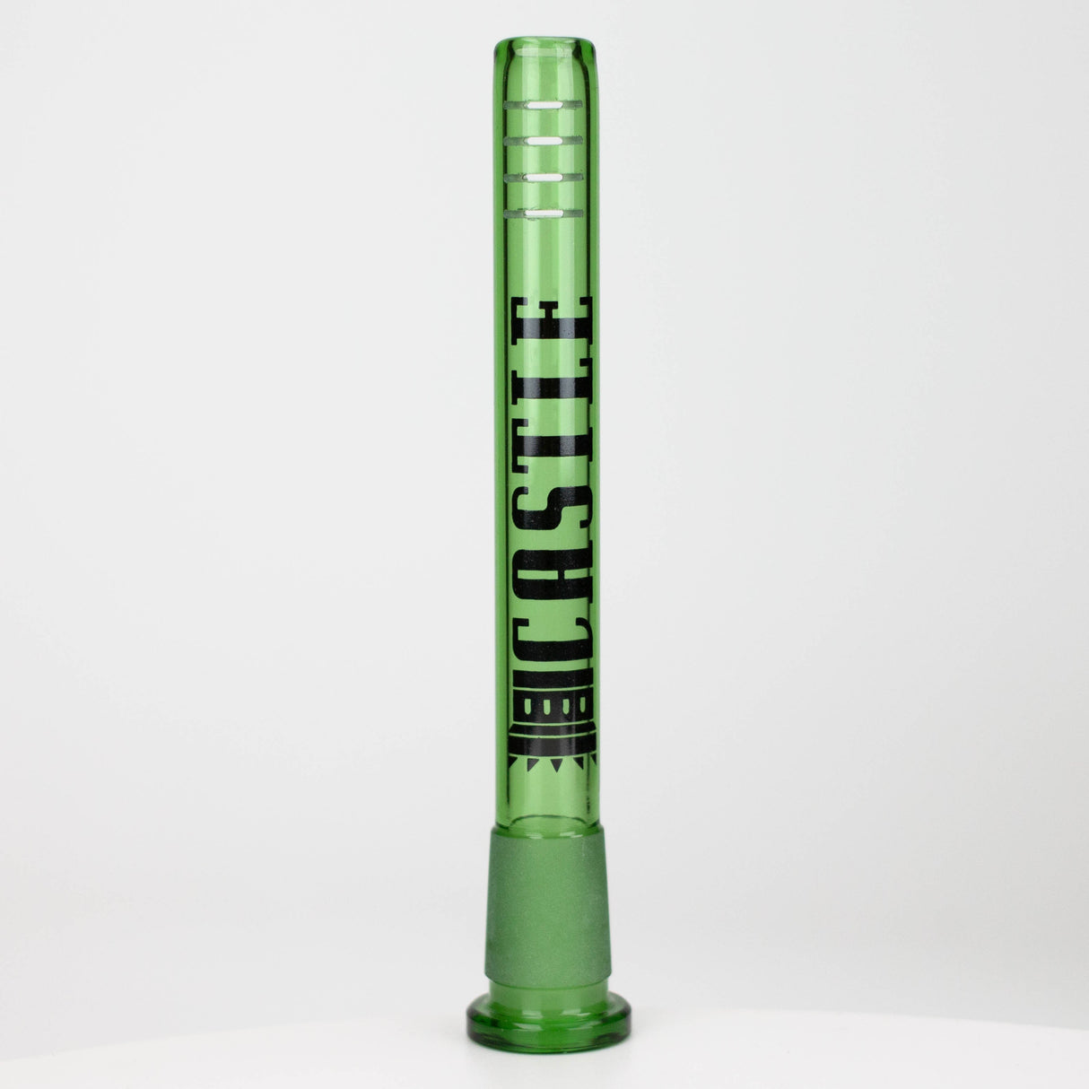 Castle Glassworks | Downstem – 8 Slit (5 in) Downstem · Bowlstem Castle Glassworks Green