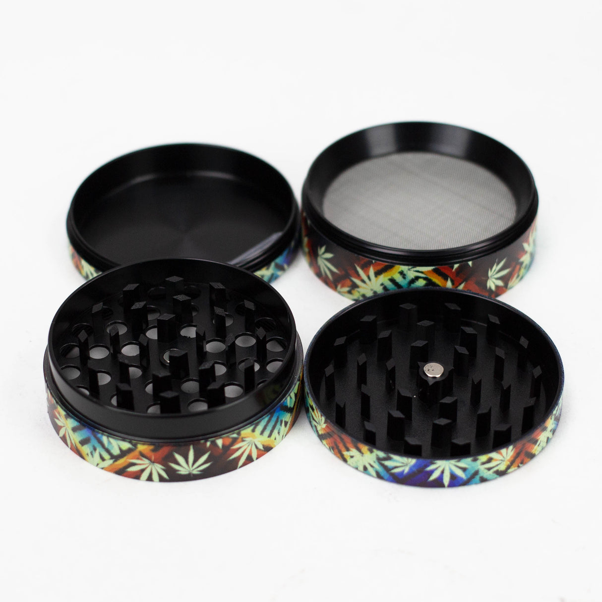 WENEED® | 75mm Leaf Life Grinder 4pts Display Pack WENEED®