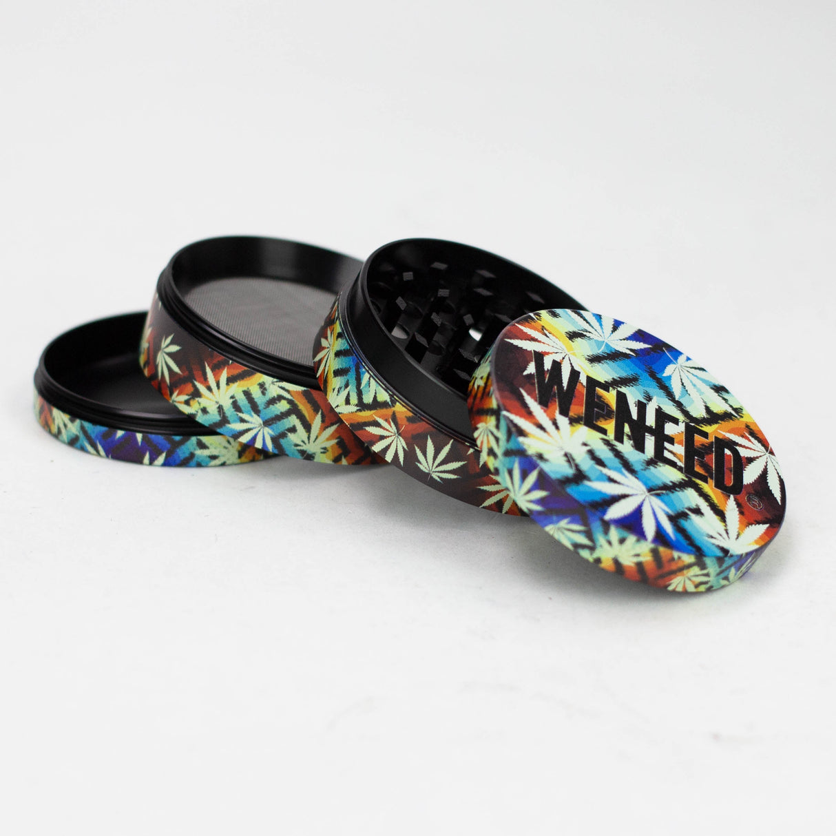 WENEED® | 75mm Leaf Life Grinder 4pts Display Pack WENEED®